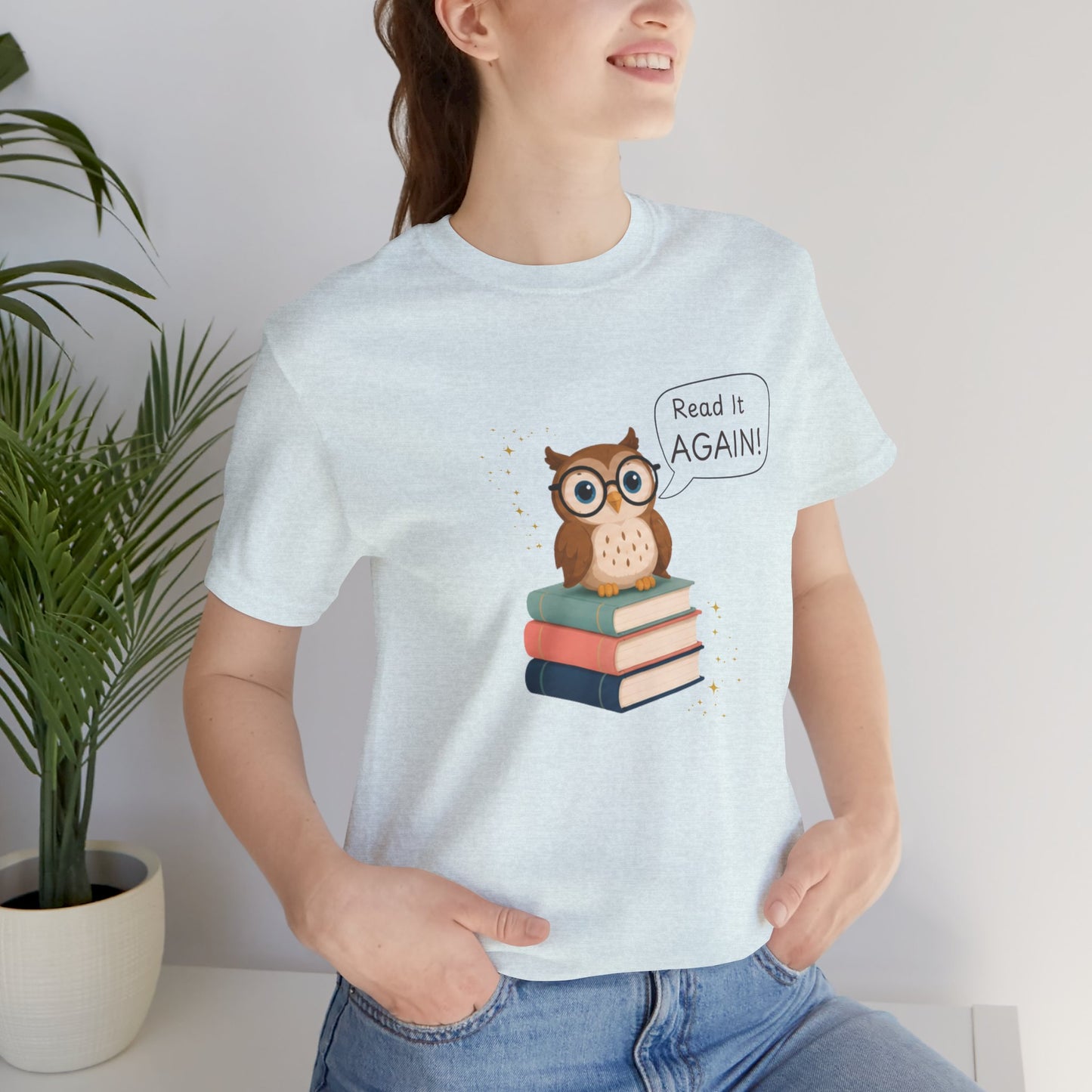 Read It Again Bella+Canvas Book Lover T-Shirt