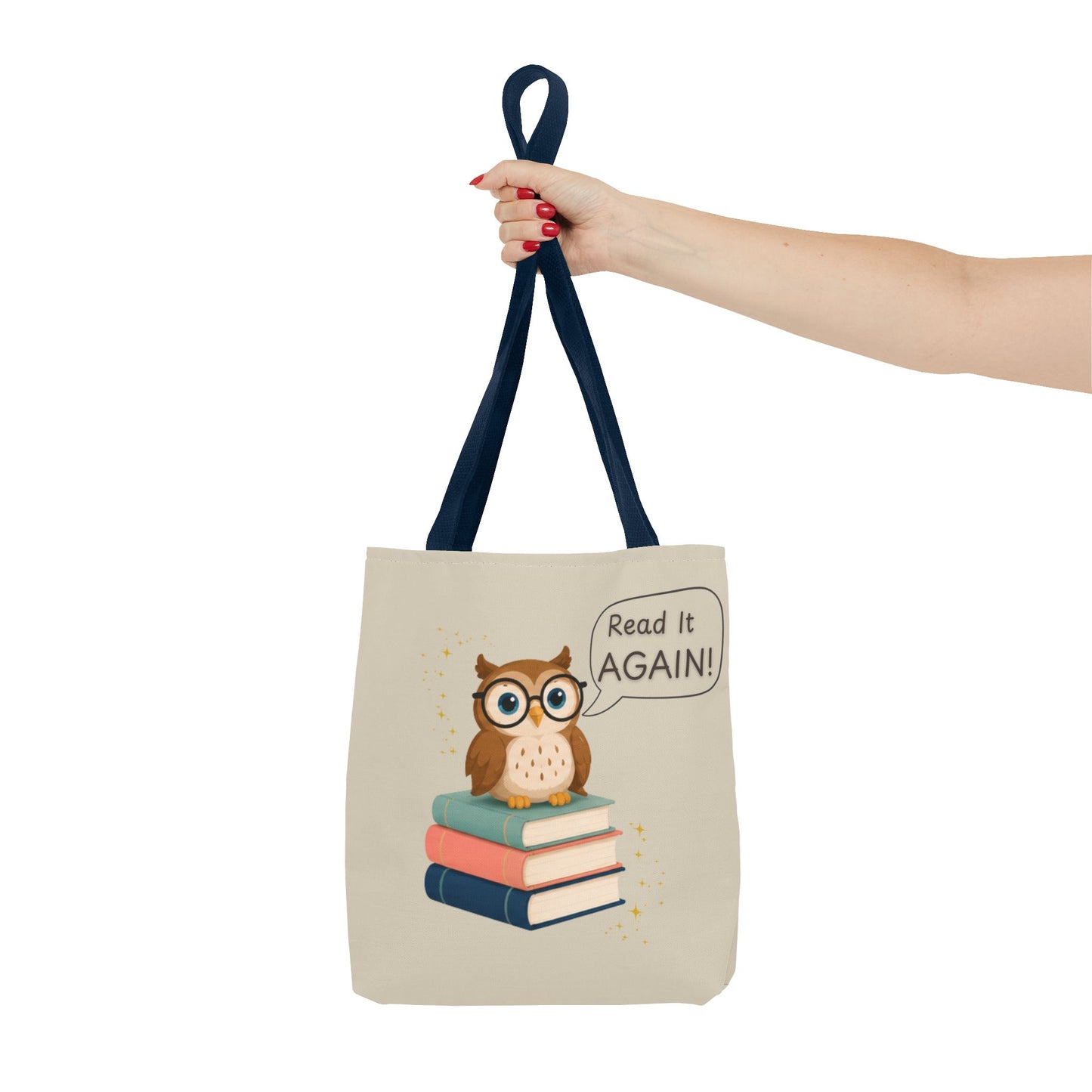 Read It Again Tote Bag, Library Tote, Teacher Gift, Librarian Gift, Book Lover Tote, Reading Tote Bag, Storytime Tote, Bookish Gift