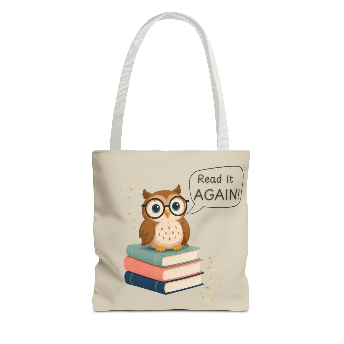 Read It Again Tote Bag, Library Tote, Teacher Gift, Librarian Gift, Book Lover Tote, Reading Tote Bag, Storytime Tote, Bookish Gift