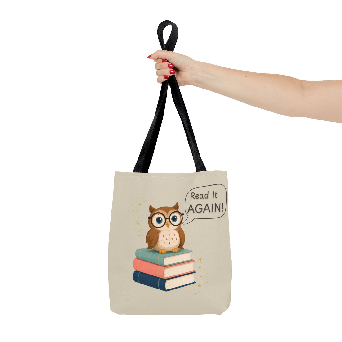 Read It Again Tote Bag, Library Tote, Teacher Gift, Librarian Gift, Book Lover Tote, Reading Tote Bag, Storytime Tote, Bookish Gift