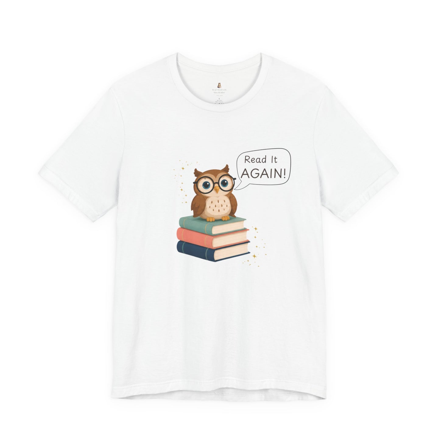 Read It Again Bella+Canvas Book Lover T-Shirt