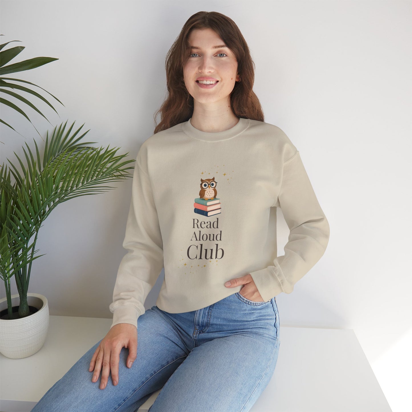 Read Aloud Club Sweatshirt | Cozy Book Lover Crewneck for Readers, Teachers & Storytime Enthusiasts