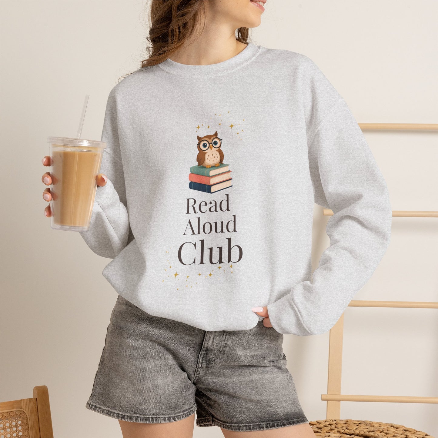 Read Aloud Club Sweatshirt | Cozy Book Lover Crewneck for Readers, Teachers & Storytime Enthusiasts