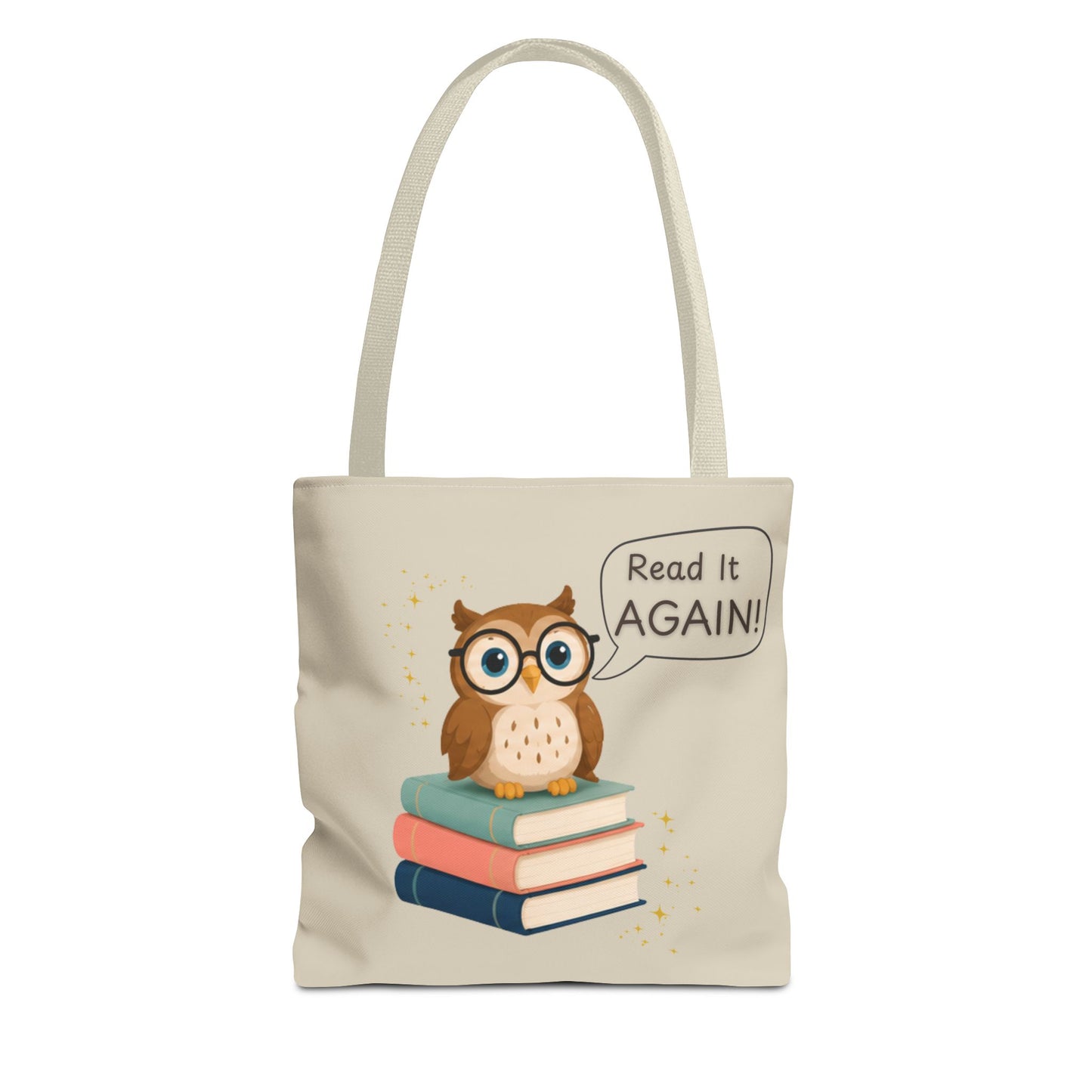 Read It Again Tote Bag, Library Tote, Teacher Gift, Librarian Gift, Book Lover Tote, Reading Tote Bag, Storytime Tote, Bookish Gift