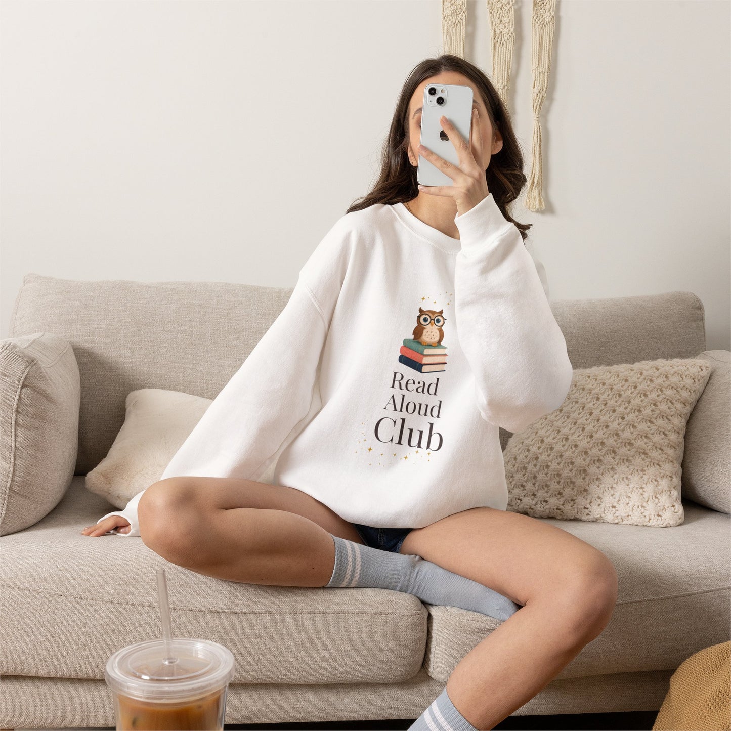 Read Aloud Club Sweatshirt | Cozy Book Lover Crewneck for Readers, Teachers & Storytime Enthusiasts