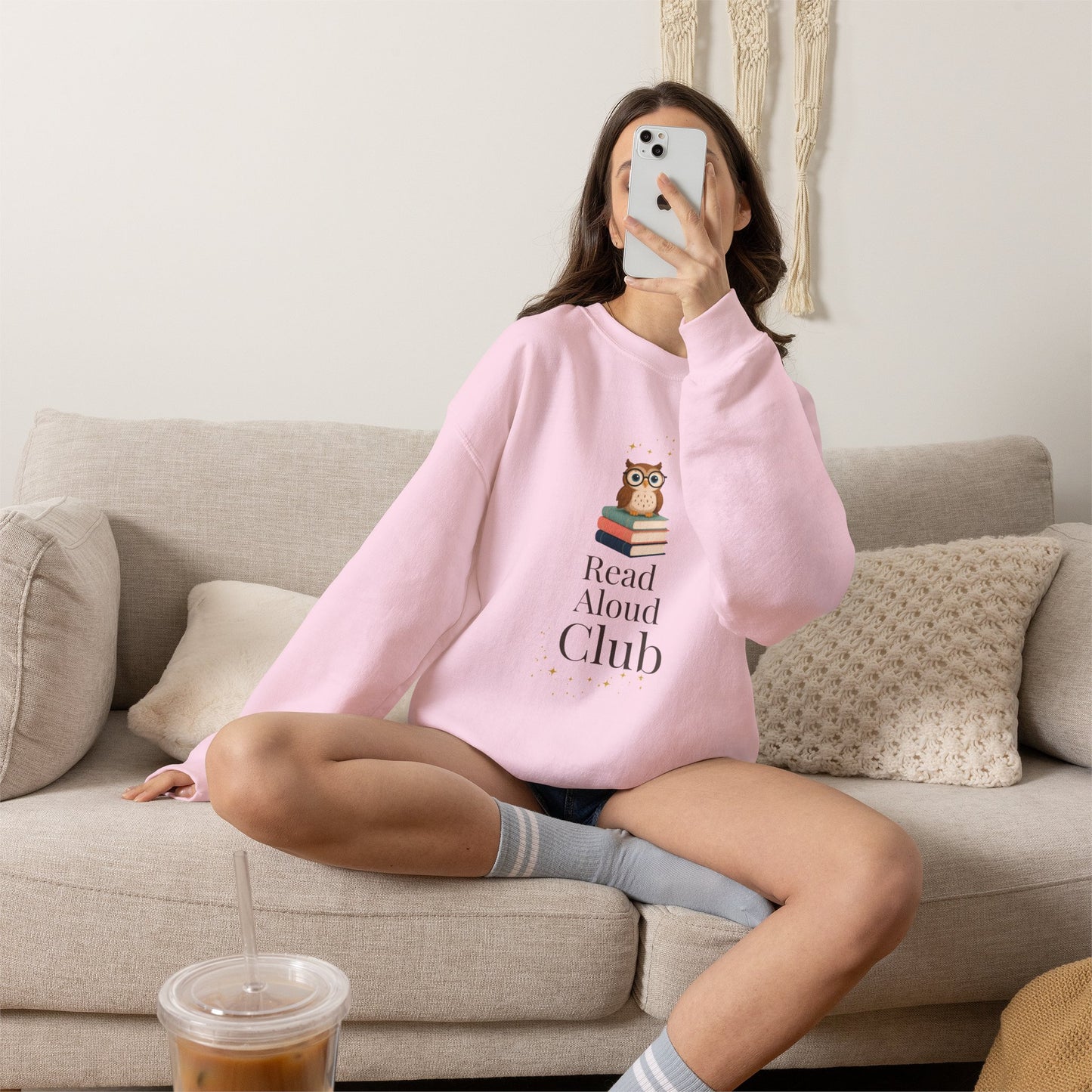 Read Aloud Club Sweatshirt | Cozy Book Lover Crewneck for Readers, Teachers & Storytime Enthusiasts
