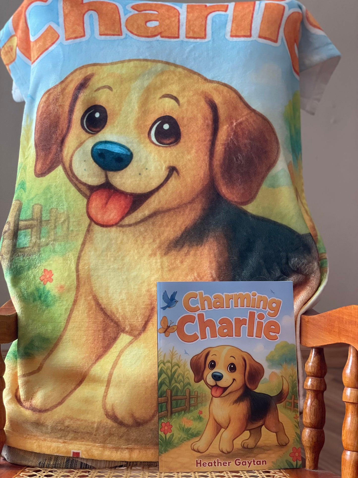 Charming Charlie Plush Blanket — Soft Velveteen Throw for Babies & Toddlers