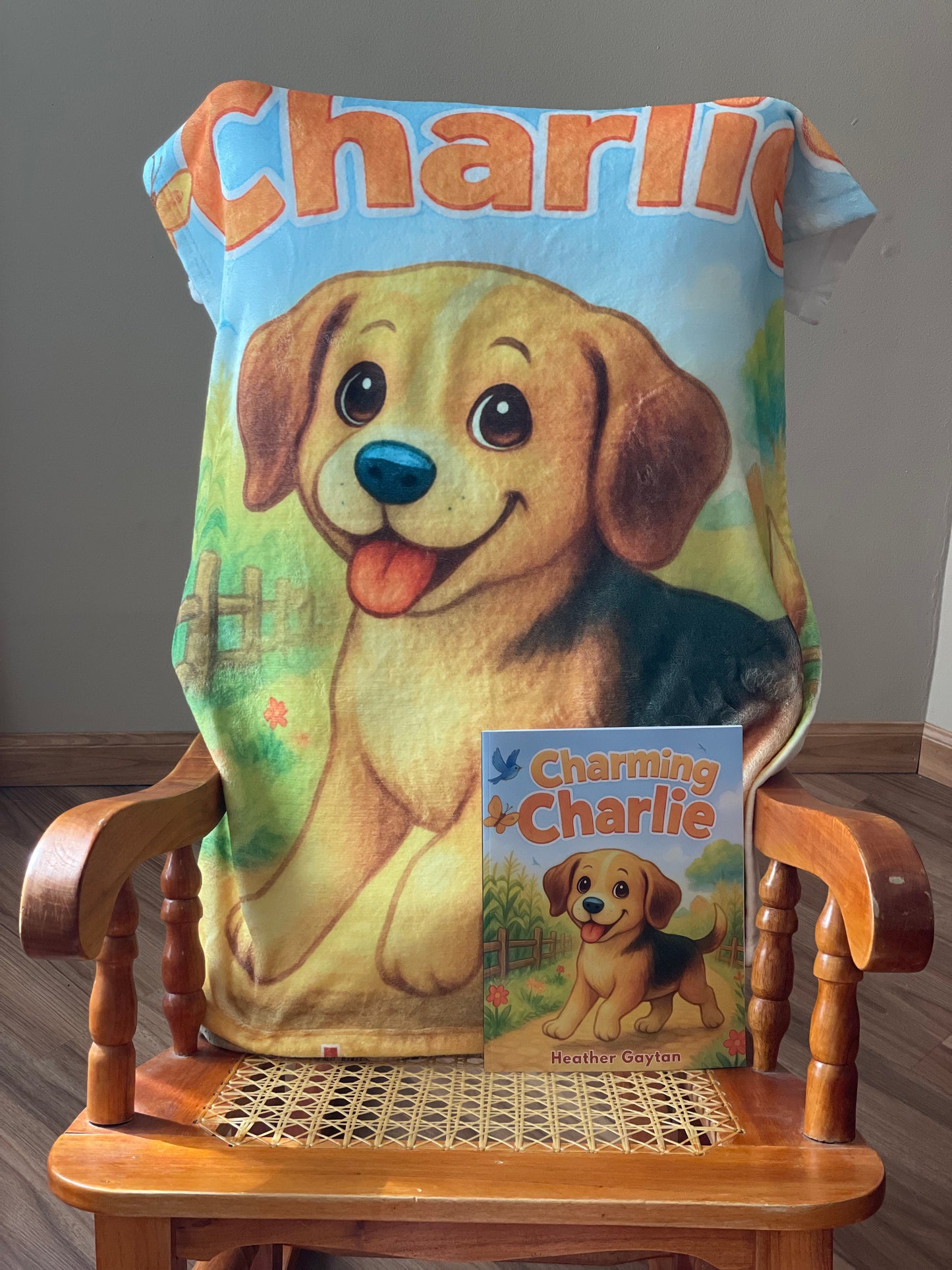 Charming Charlie Plush Blanket — Soft Velveteen Throw for Babies & Toddlers
