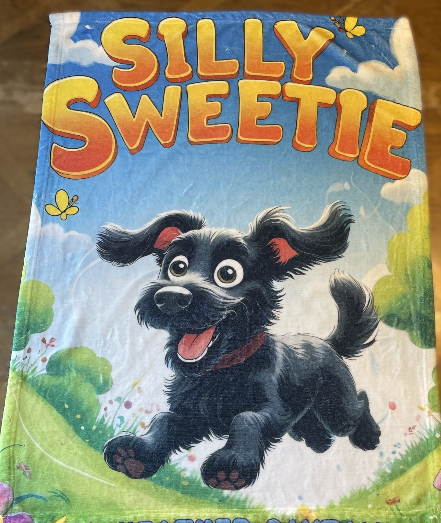 Silly Sweetie Plush Blanket — Soft Velveteen Throw for Babies & Toddlers