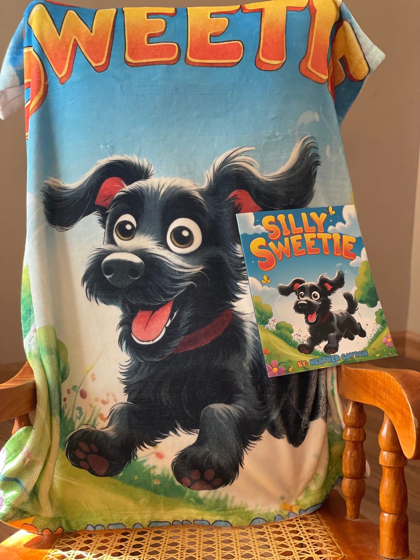 Silly Sweetie Plush Blanket — Soft Velveteen Throw for Babies & Toddlers