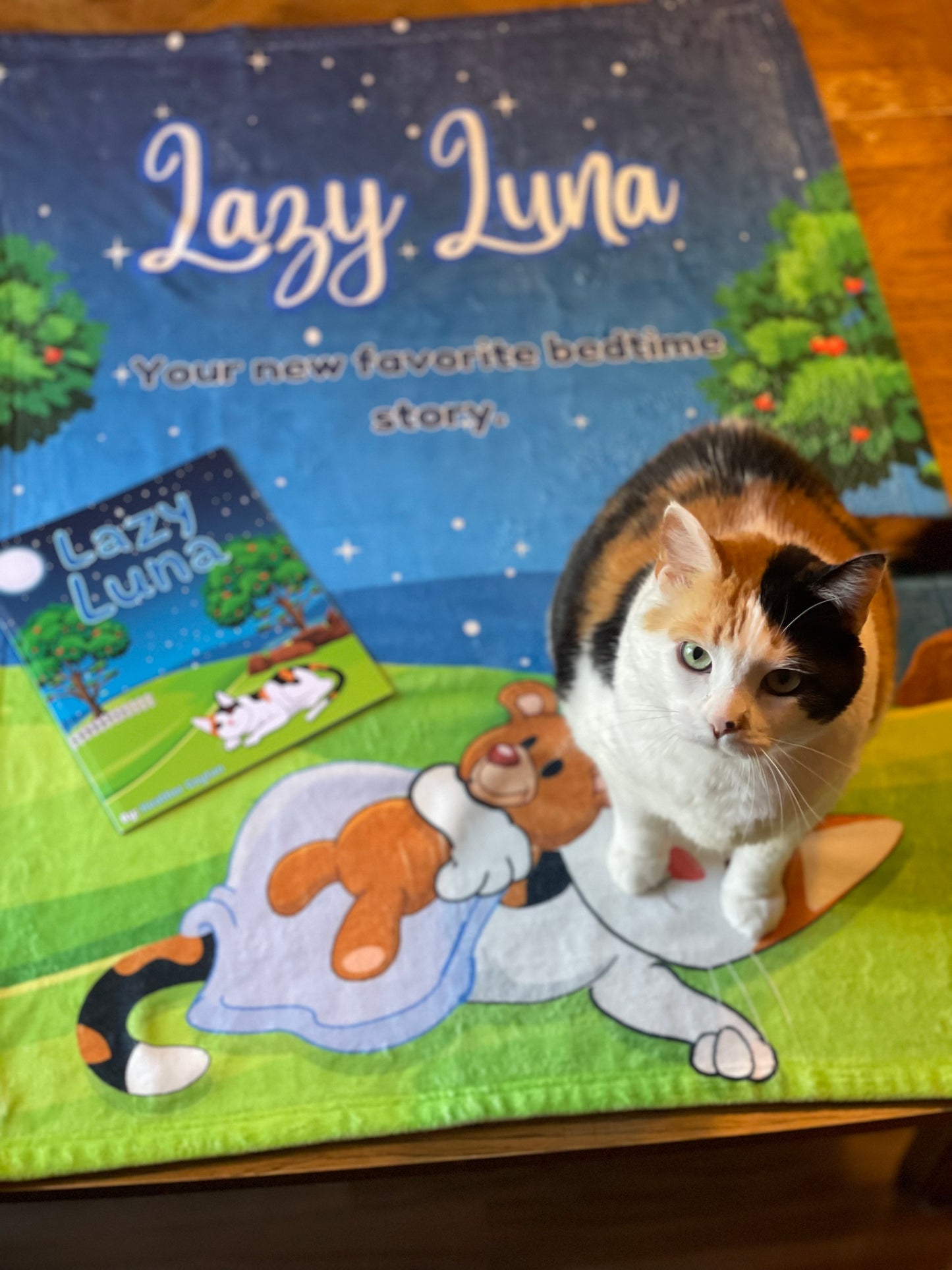 Lazy Luna Plush Blanket — Soft Velveteen Throw for Babies & Toddlers