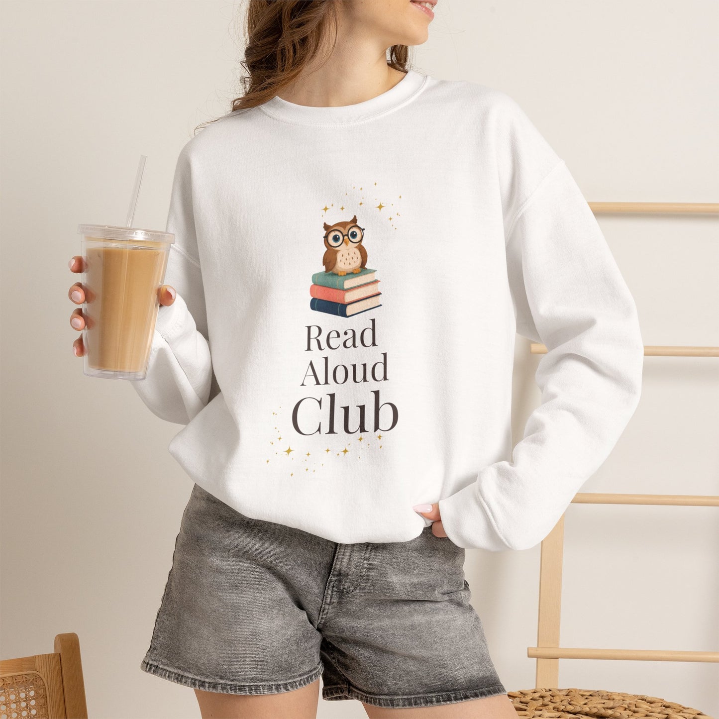 Read Aloud Club Sweatshirt | Cozy Book Lover Crewneck for Readers, Teachers & Storytime Enthusiasts