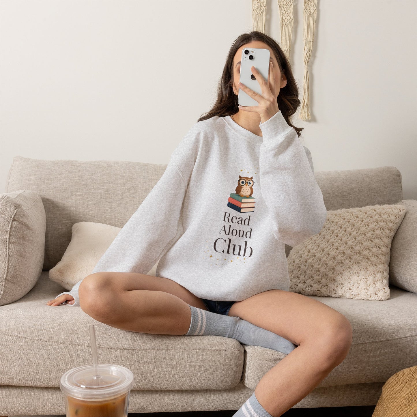 Read Aloud Club Sweatshirt | Cozy Book Lover Crewneck for Readers, Teachers & Storytime Enthusiasts