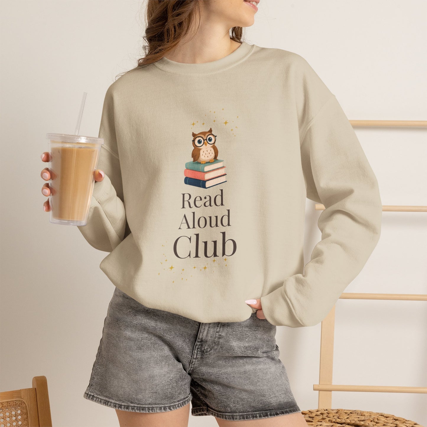 Read Aloud Club Sweatshirt | Cozy Book Lover Crewneck for Readers, Teachers & Storytime Enthusiasts