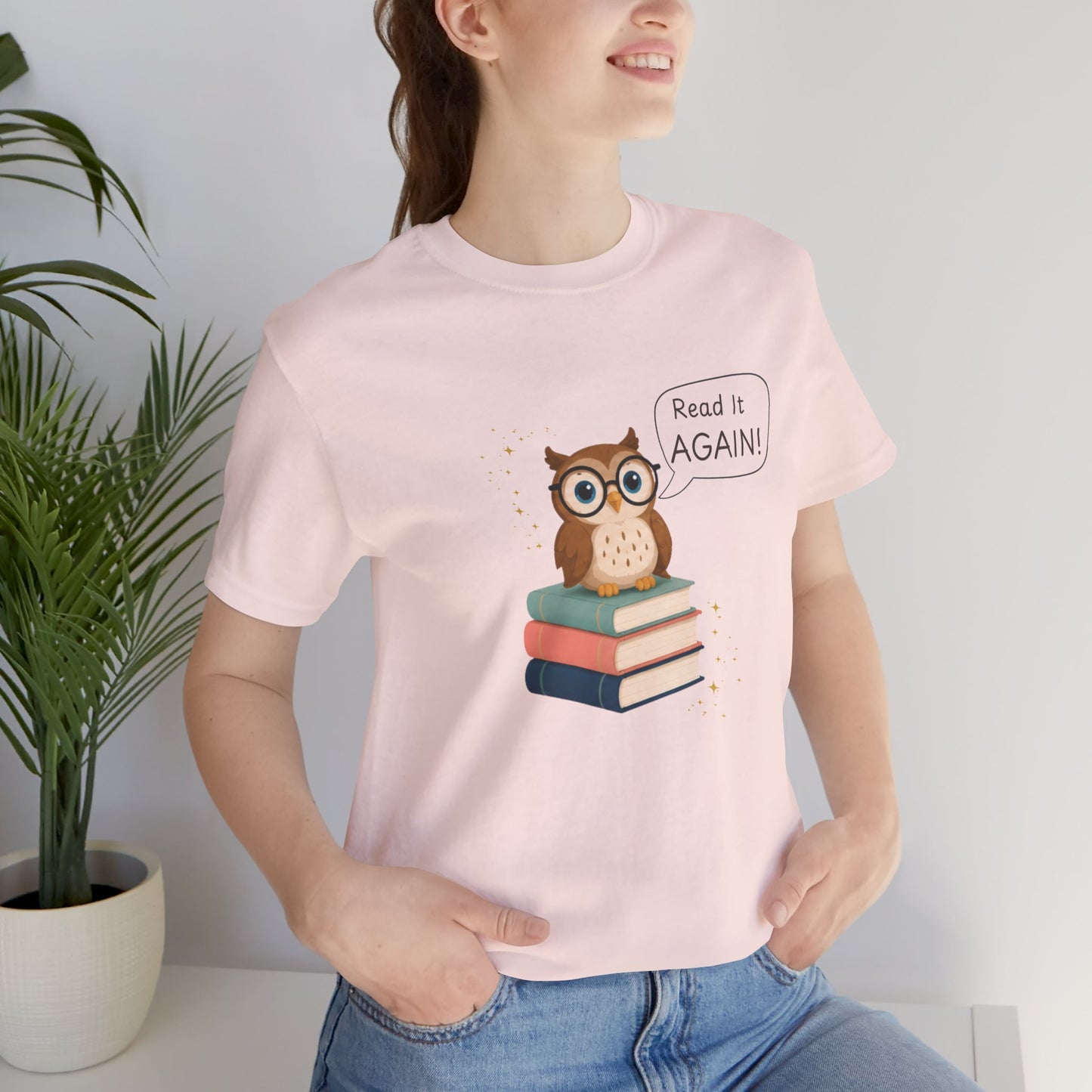 Read It Again Bella+Canvas Book Lover T-Shirt