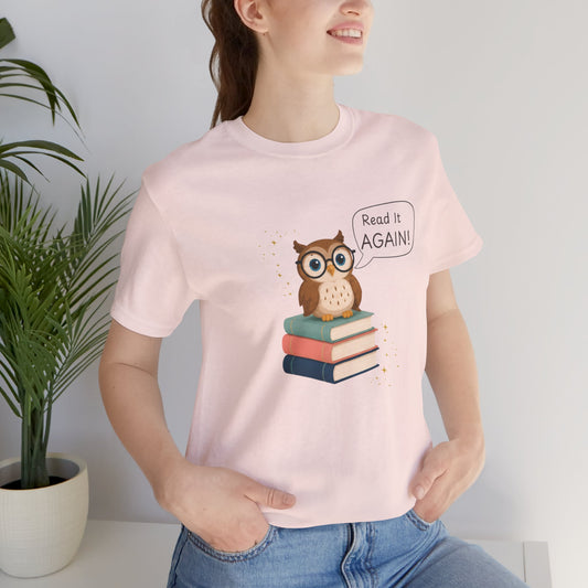 Read It Again Bella+Canvas Book Lover T-Shirt