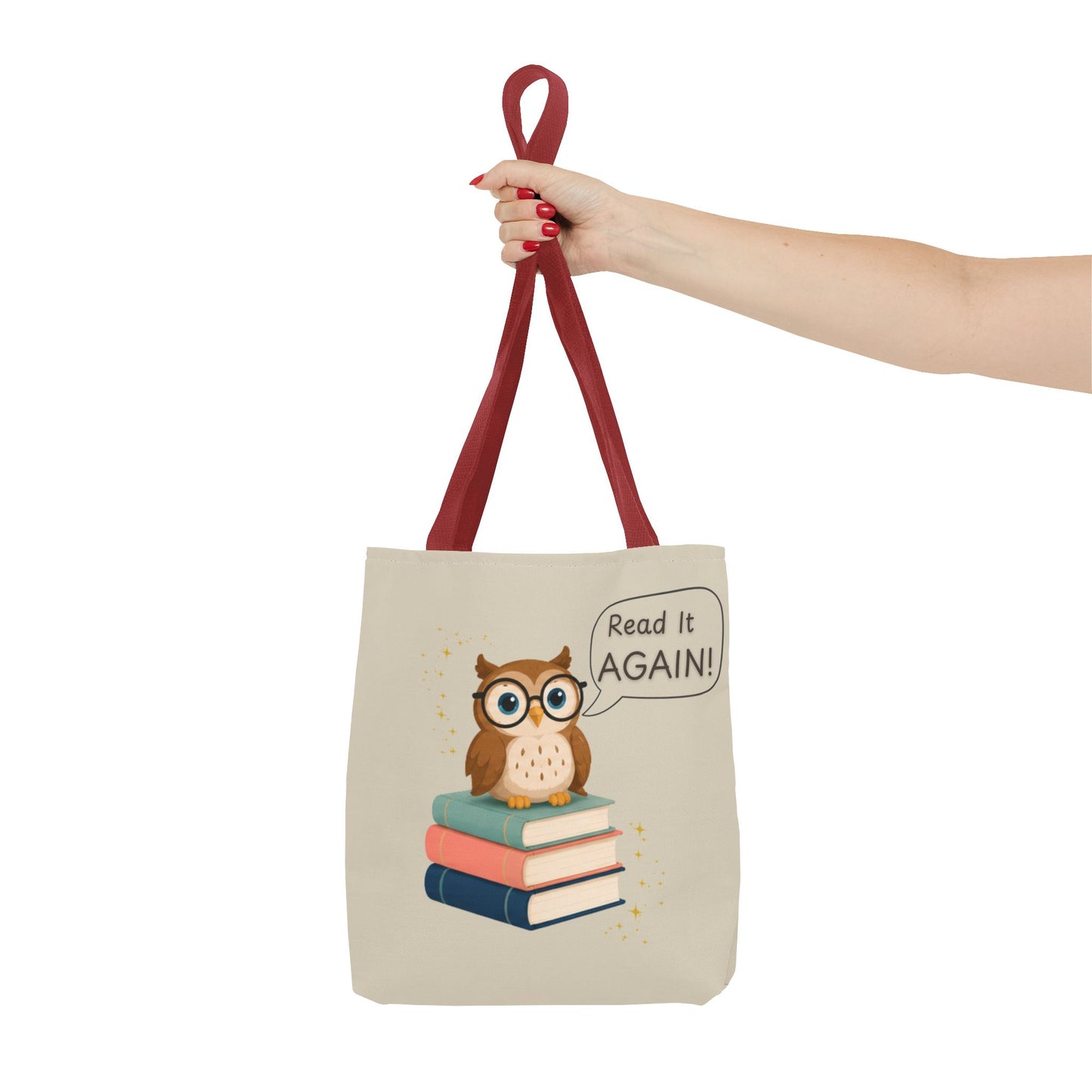 Read It Again Tote Bag, Library Tote, Teacher Gift, Librarian Gift, Book Lover Tote, Reading Tote Bag, Storytime Tote, Bookish Gift
