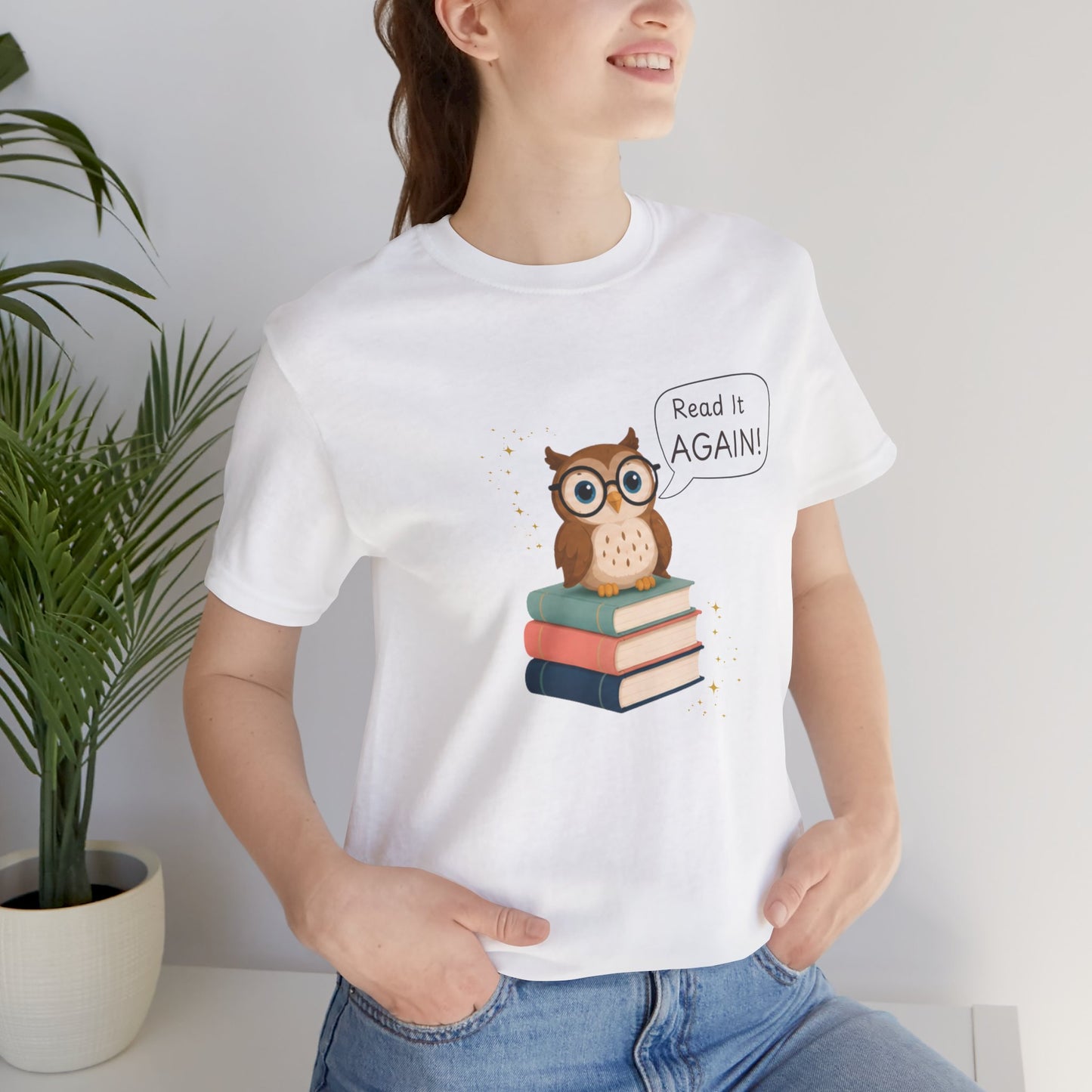 Read It Again Bella+Canvas Book Lover T-Shirt