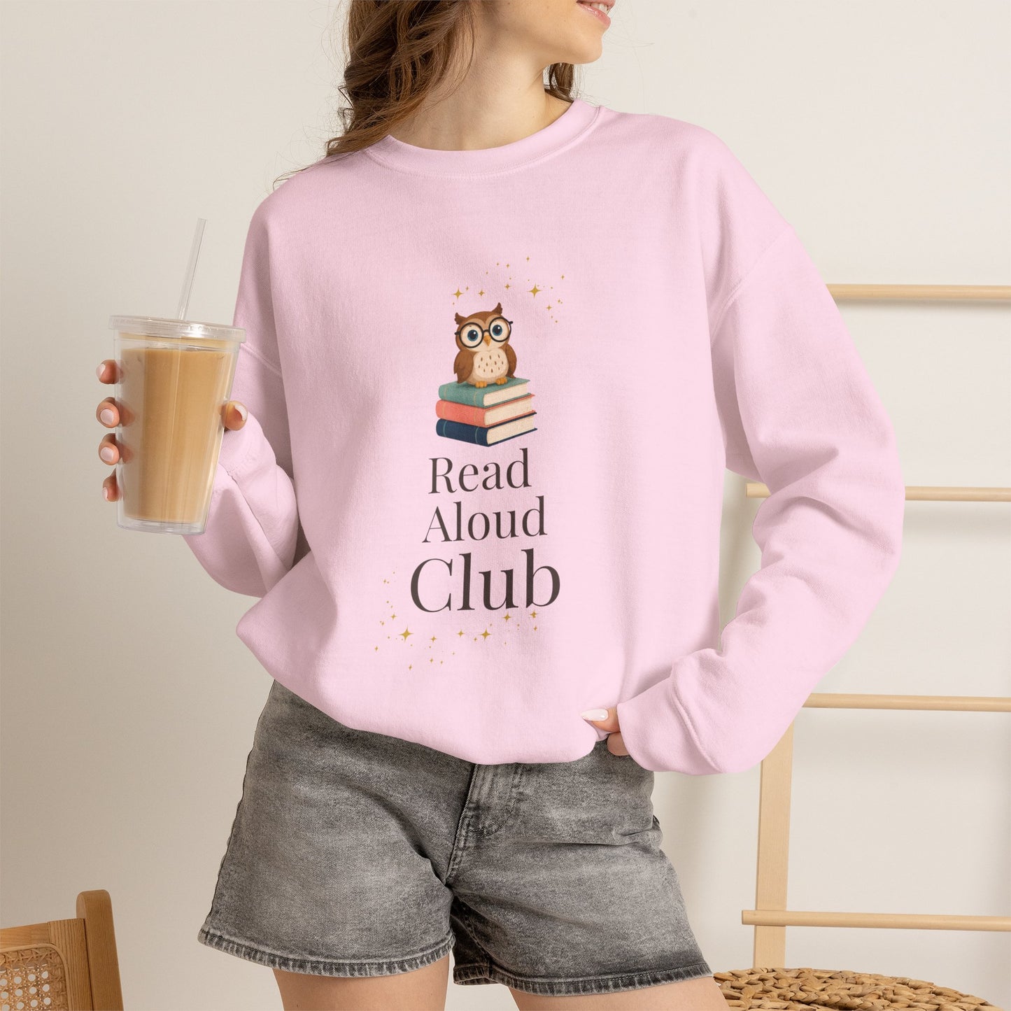 Read Aloud Club Sweatshirt | Cozy Book Lover Crewneck for Readers, Teachers & Storytime Enthusiasts