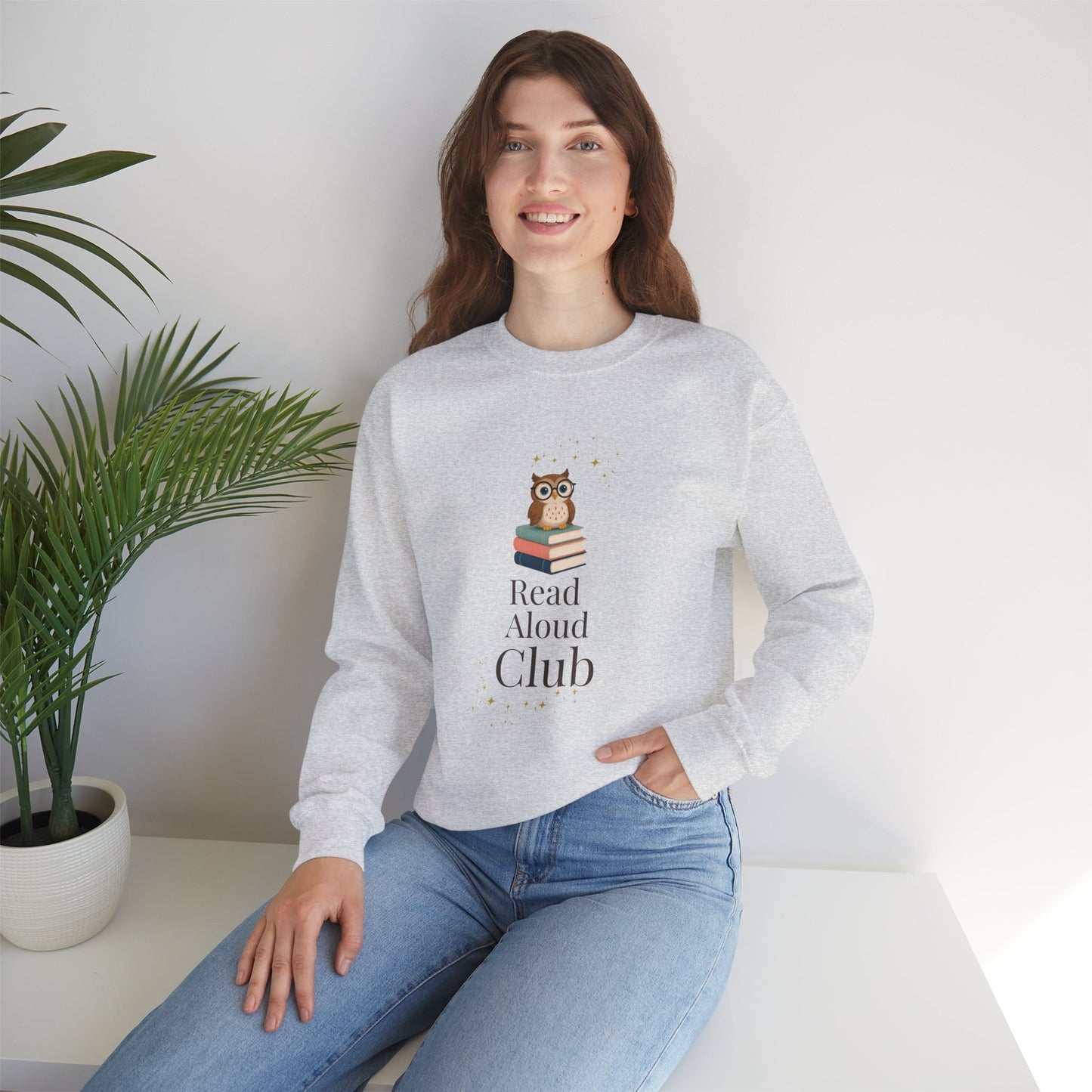 Read Aloud Club Sweatshirt | Cozy Book Lover Crewneck for Readers, Teachers & Storytime Enthusiasts